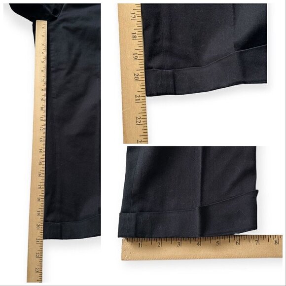 Prada Blue Cropped Cotton Pants, Size Italian 46/L, with matching belt - Picture 16 of 16